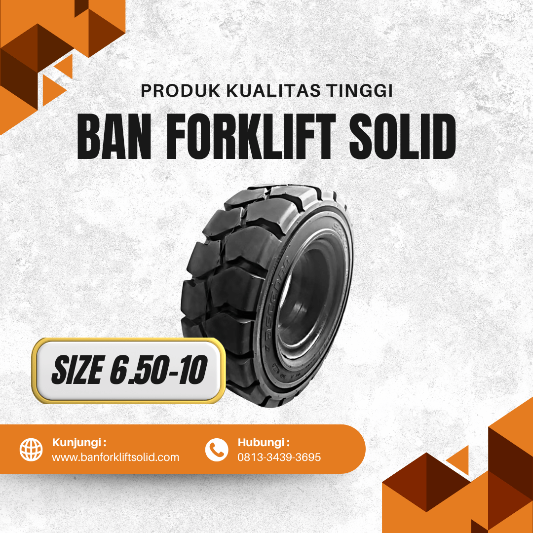 Ban Forklift Solid Ascendo Size 6.50-10