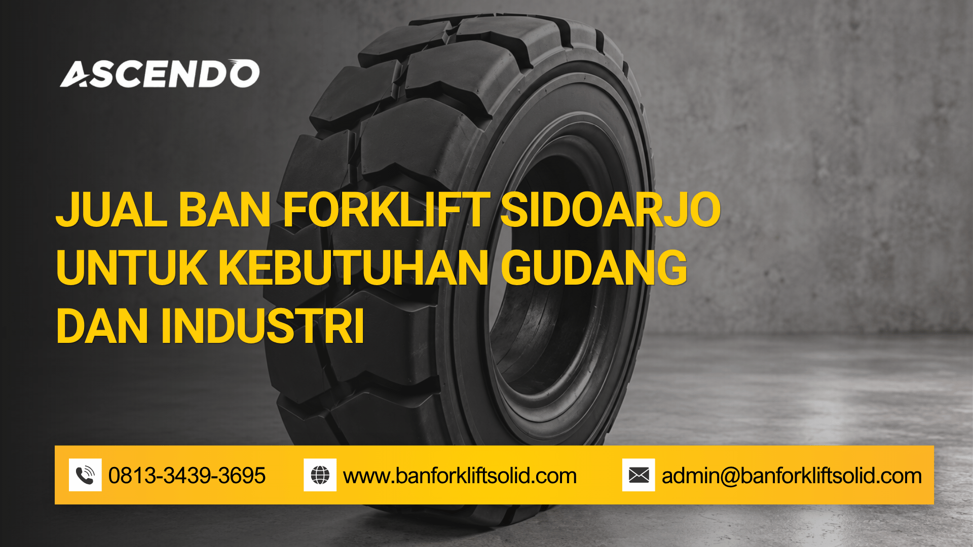 Jual Ban Forklift Sidoarjo untuk Kebutuhan Gudang dan Industri